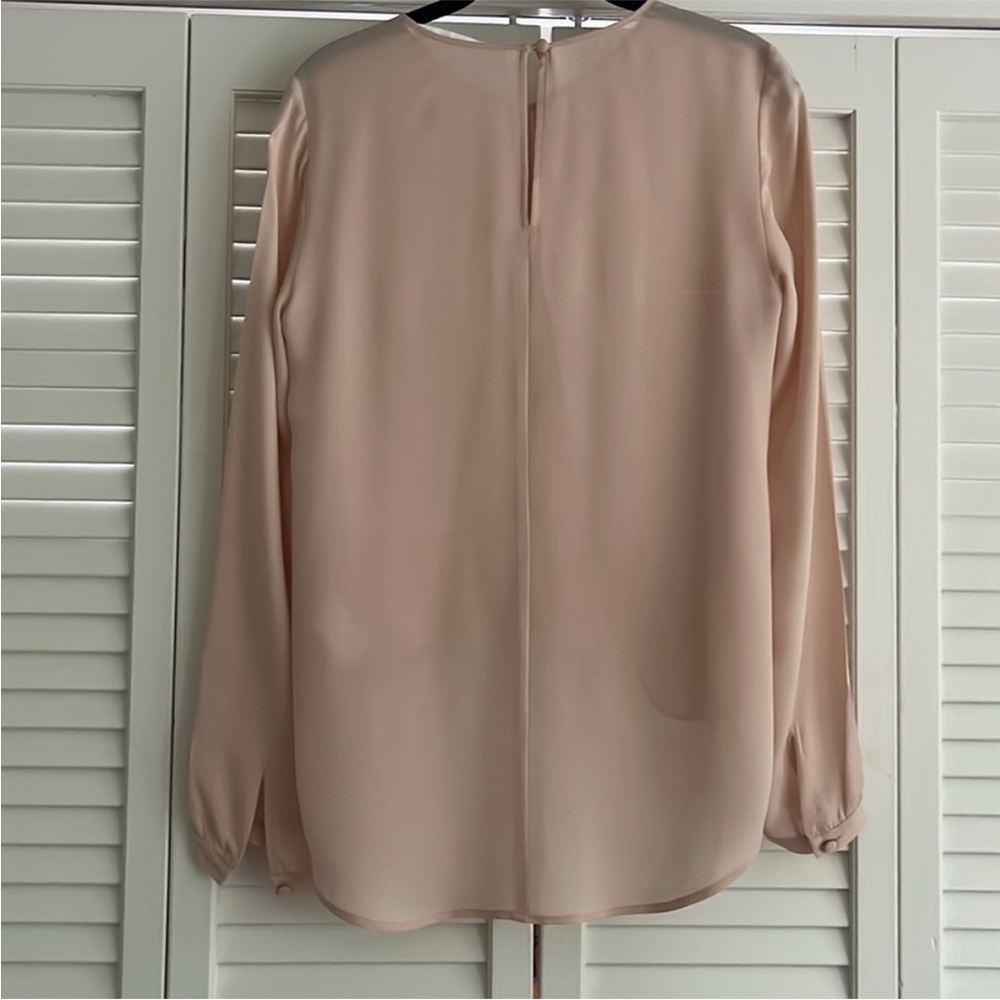 Veronica Beard Silk Blouse, Size 8, Blush - Picture 2 of 6